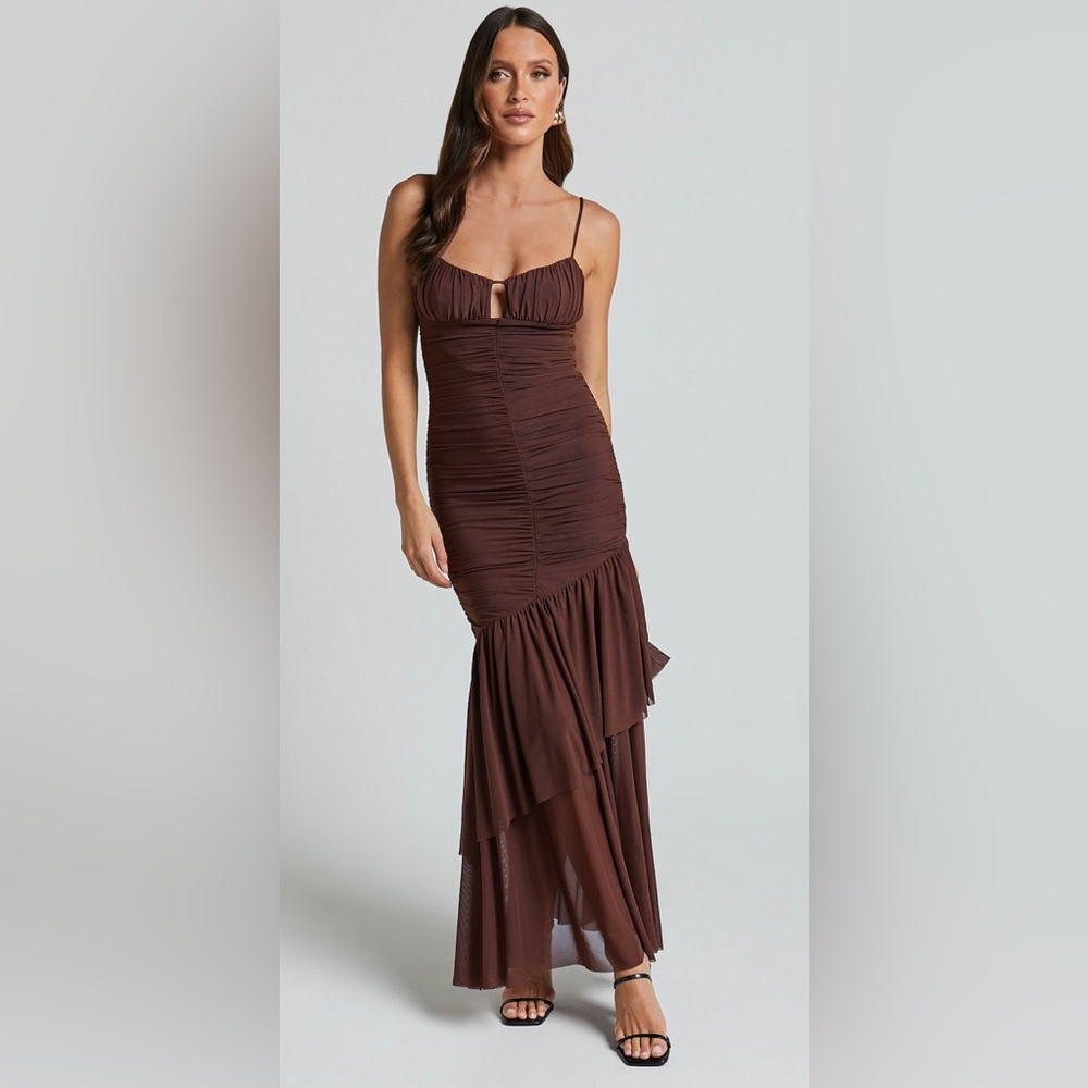 Kailua Ruched Tiered Hem Maxi